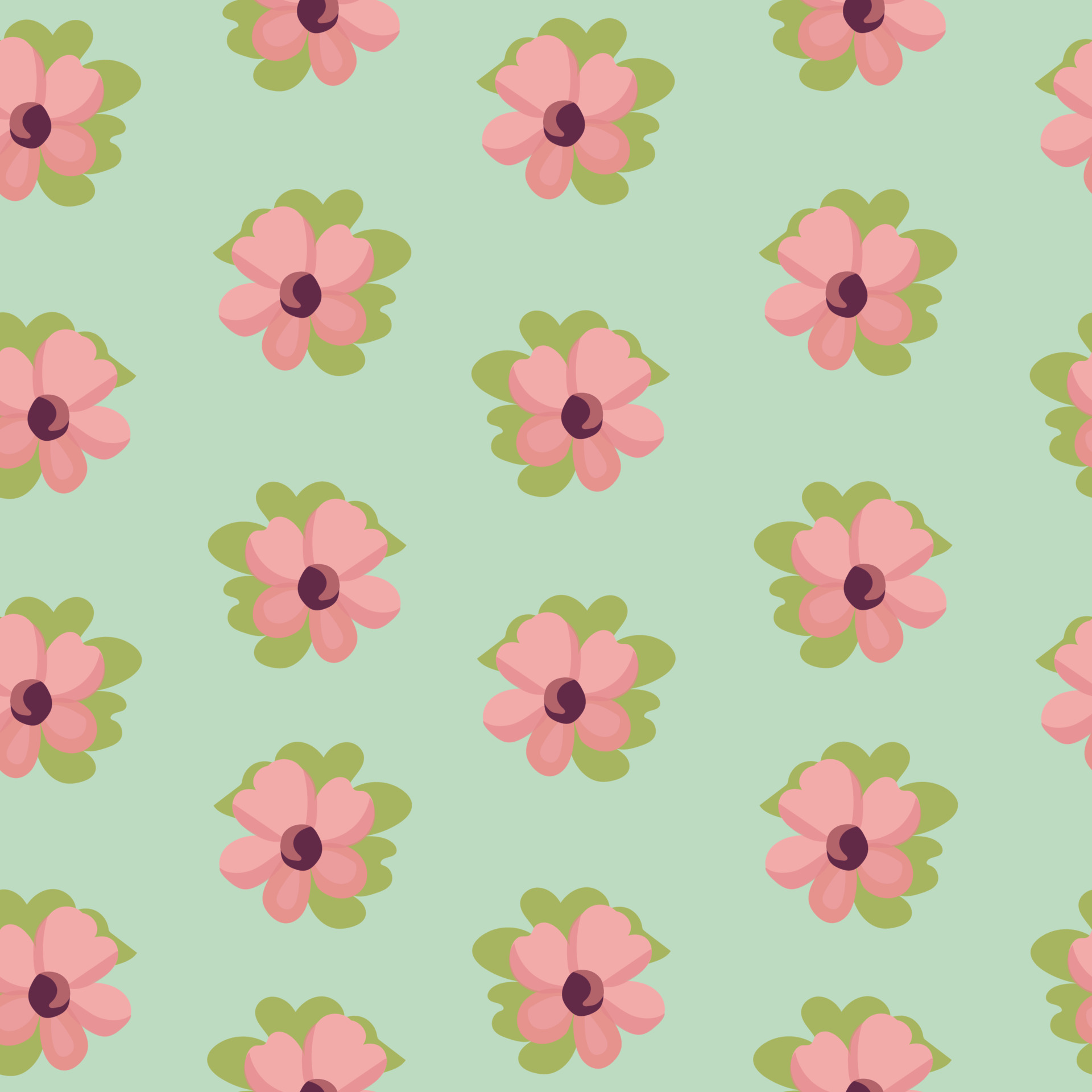 Cute spring seamless floral pattern. 20211809 Vector Art at Vecteezy