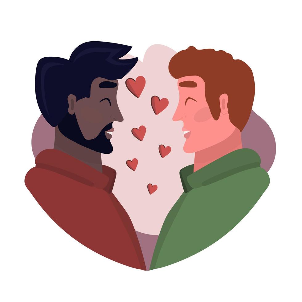 contento Pareja reír, plano ilustración en dibujos animados estilo vector