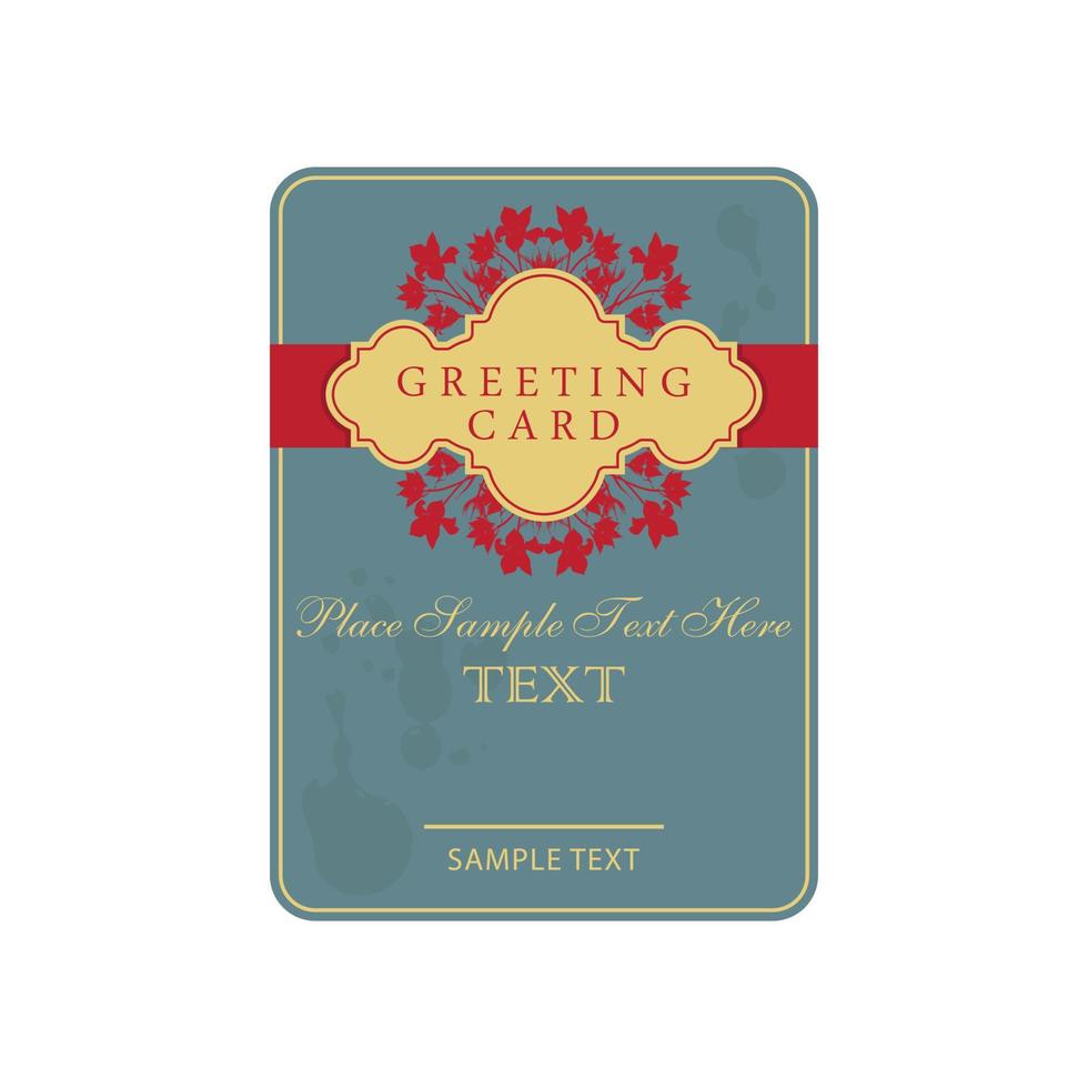 this image is a decorative greeting and invitation card label in