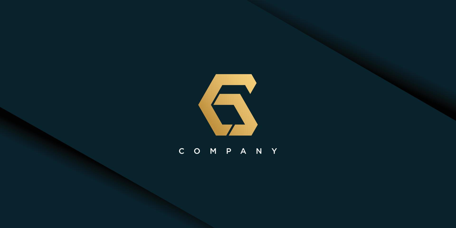 Letter G logo with creative design concept and unique style premium vector