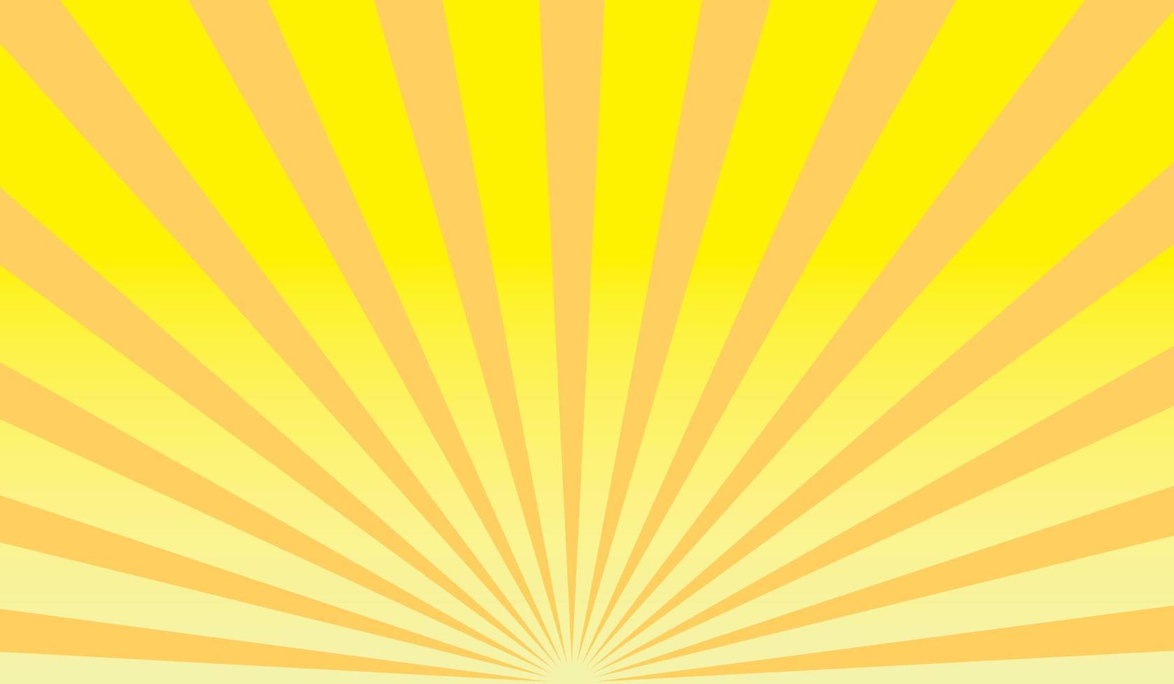 Abstract yellow sunburst background vector