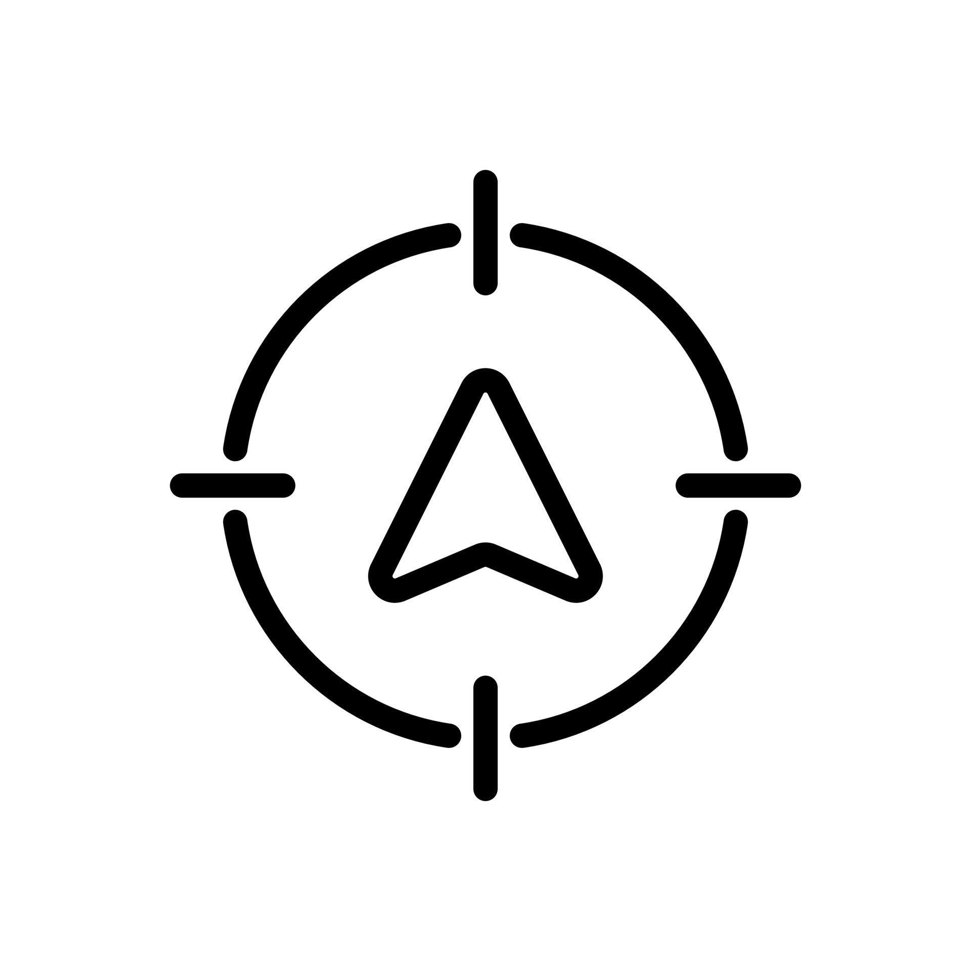 Track live location, target current location icon in line style design