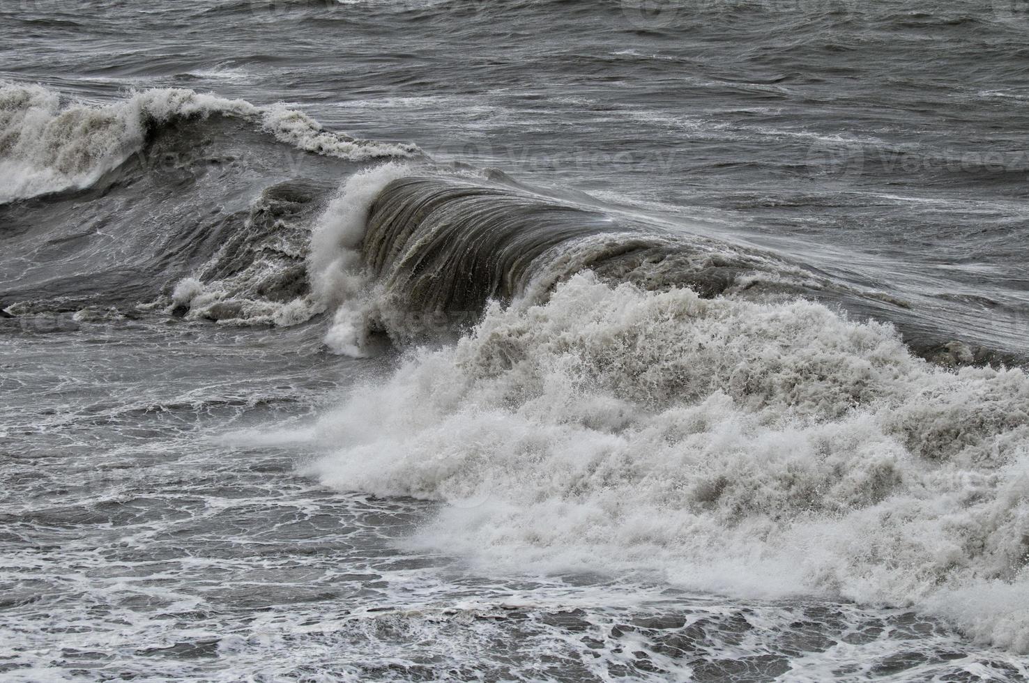 Sea Storm on the shore photo