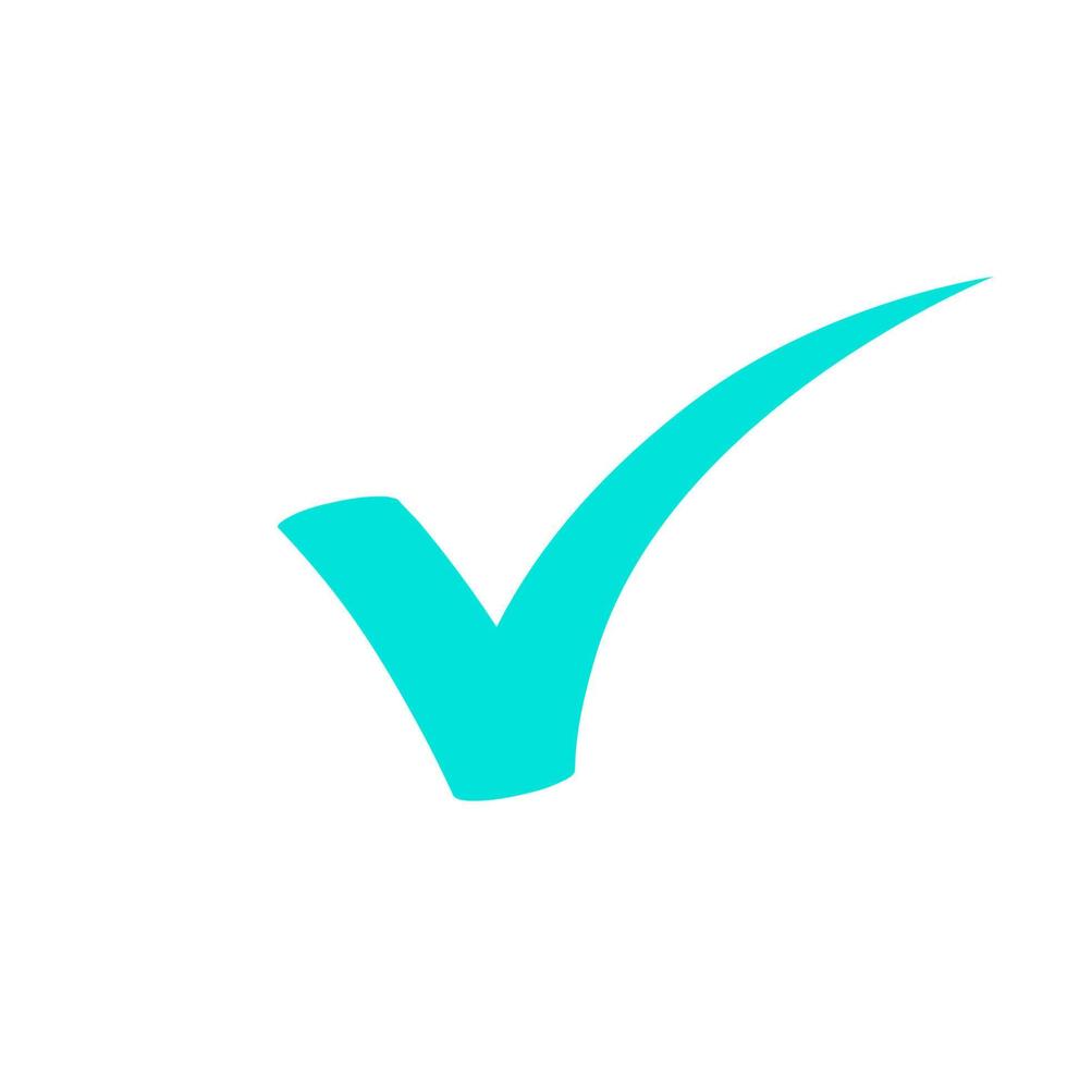 Checkmark icon, vector