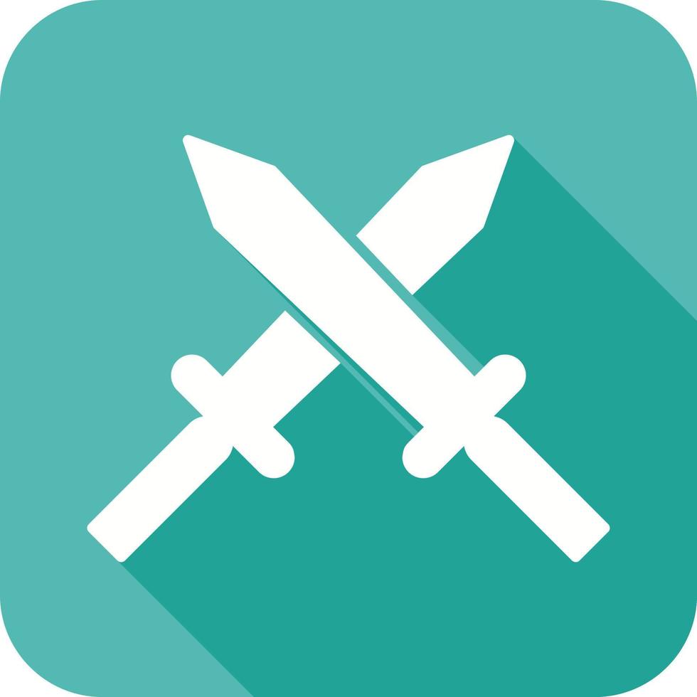 Unique Two Swords Vector Icon
