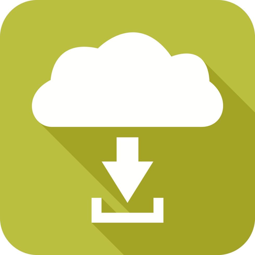 Unique Download from Cloud Vector Icon