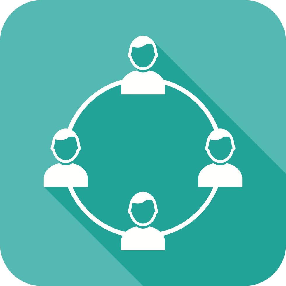 Unique Network Group Vector Icon