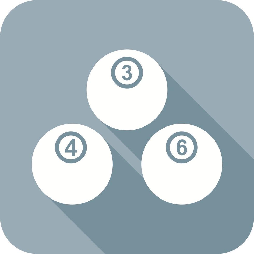 Unique Snooker Balls Vector Icon