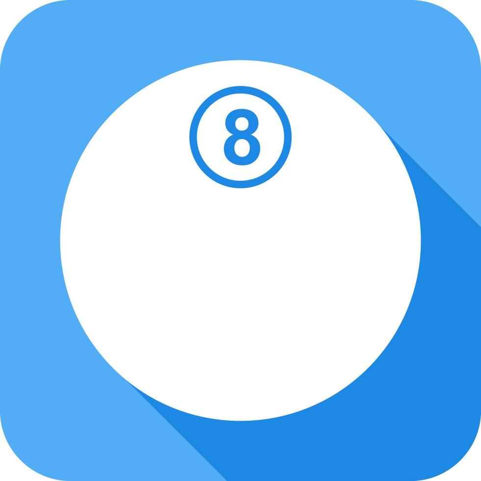 Unique Eight Ball Vector Icon