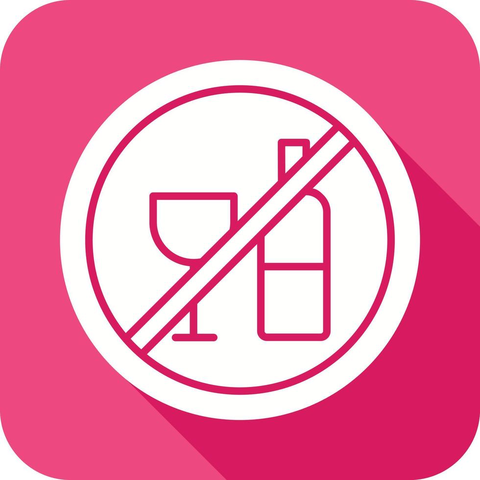 No Drinking Vector Icon