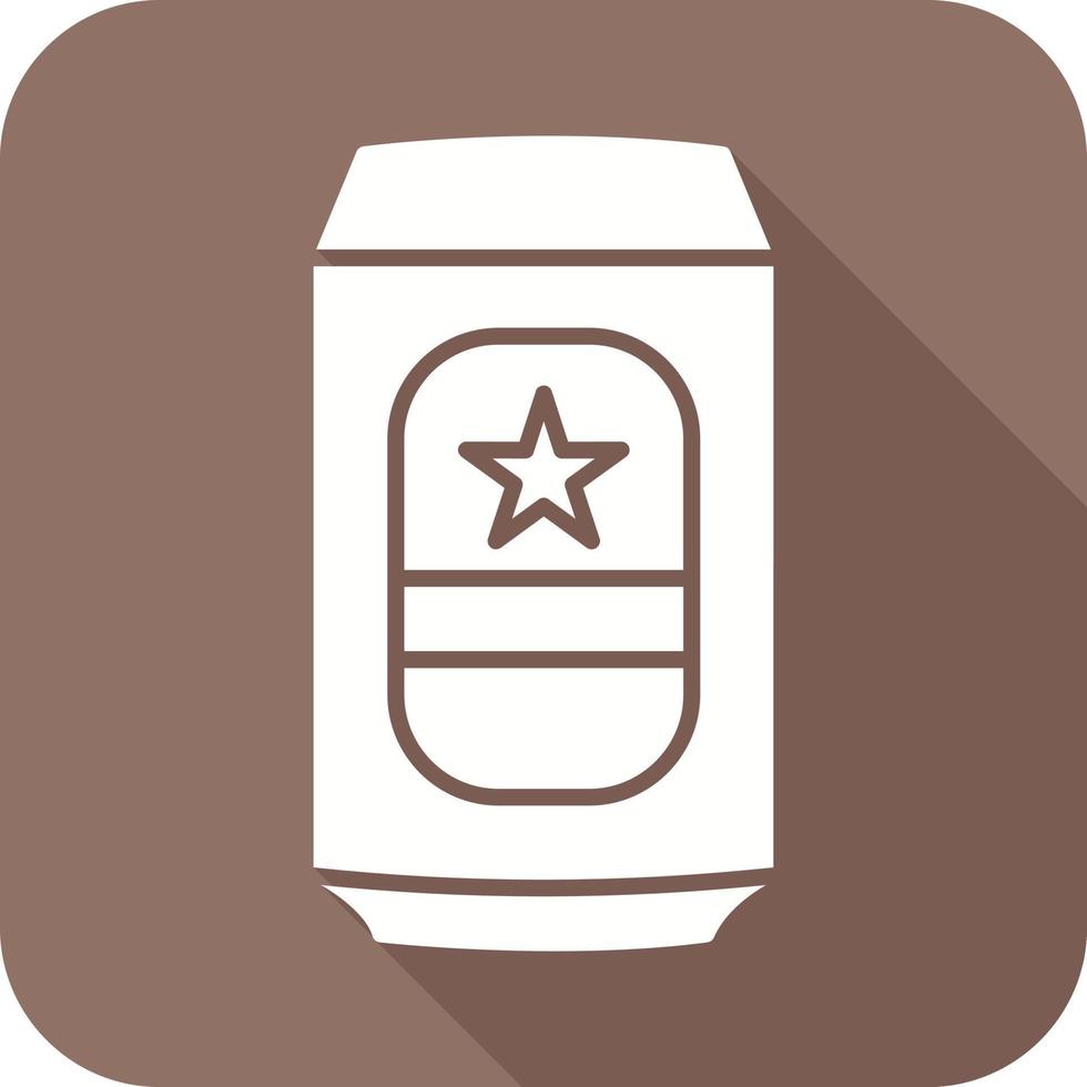 icono de vector de lata de cerveza