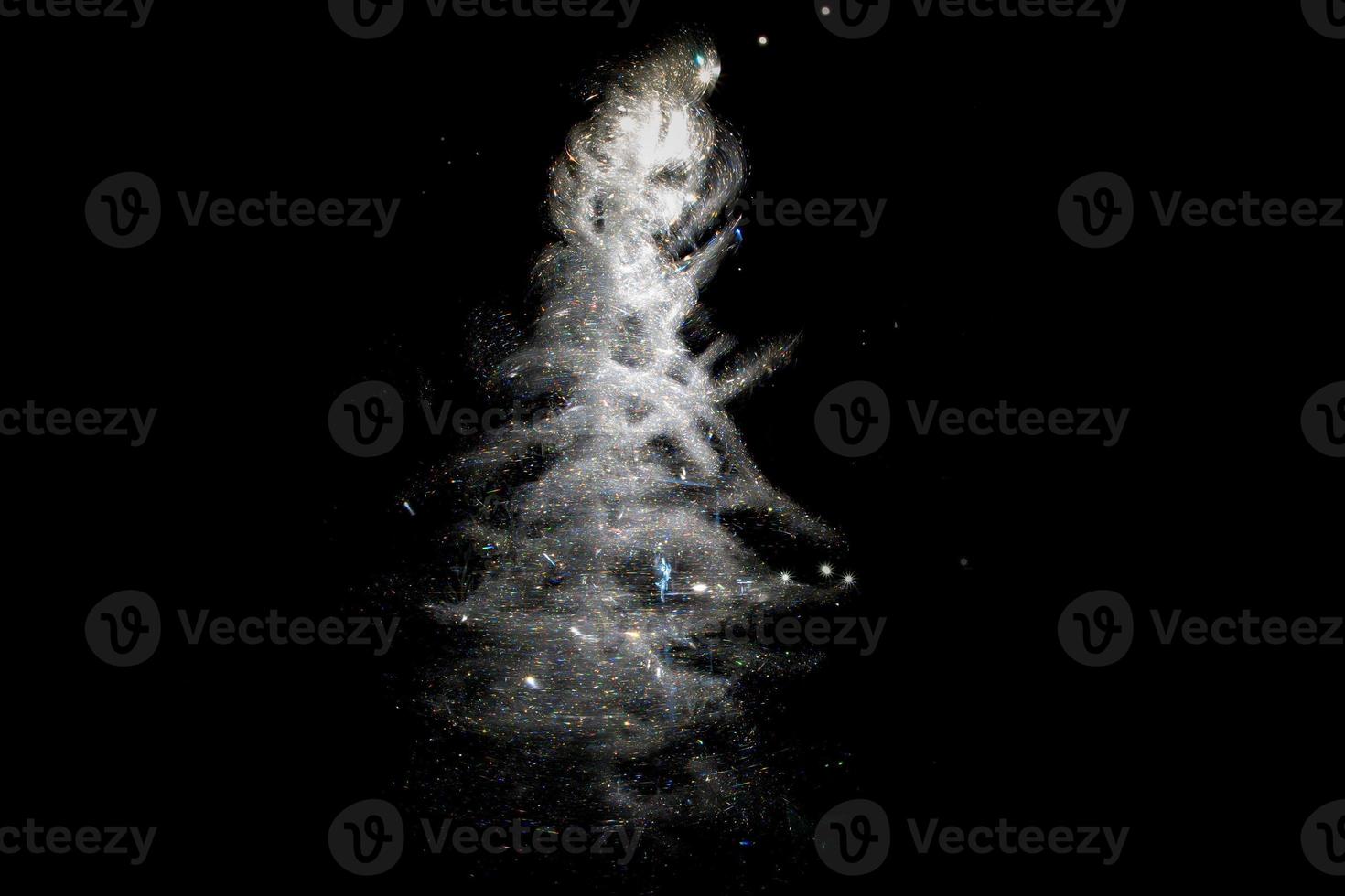 light xmas tree crystals background soft texture photo