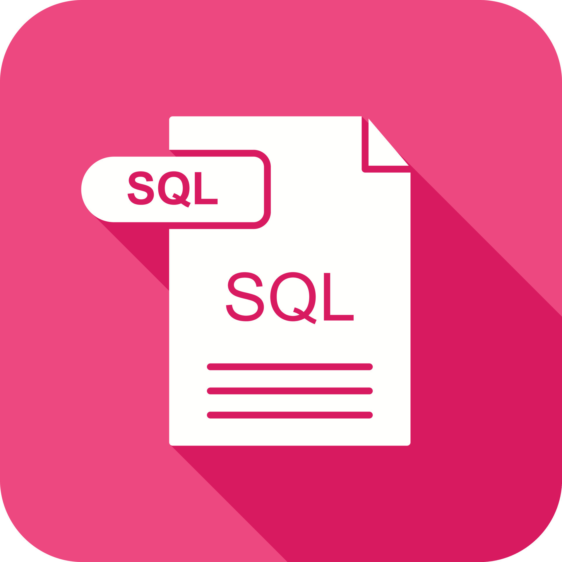 SQL Vector Icon 20213976 Vector Art at Vecteezy