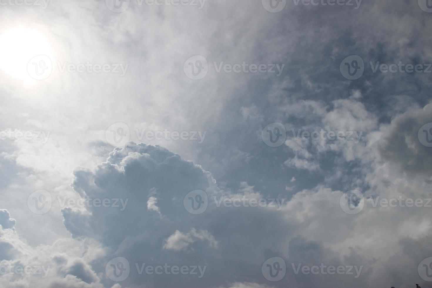 white gray cloudy heavenly blue sky background cloudscape photo