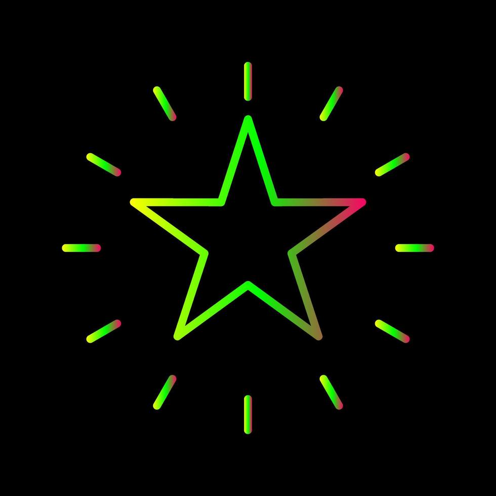 icono de vector de estrella única