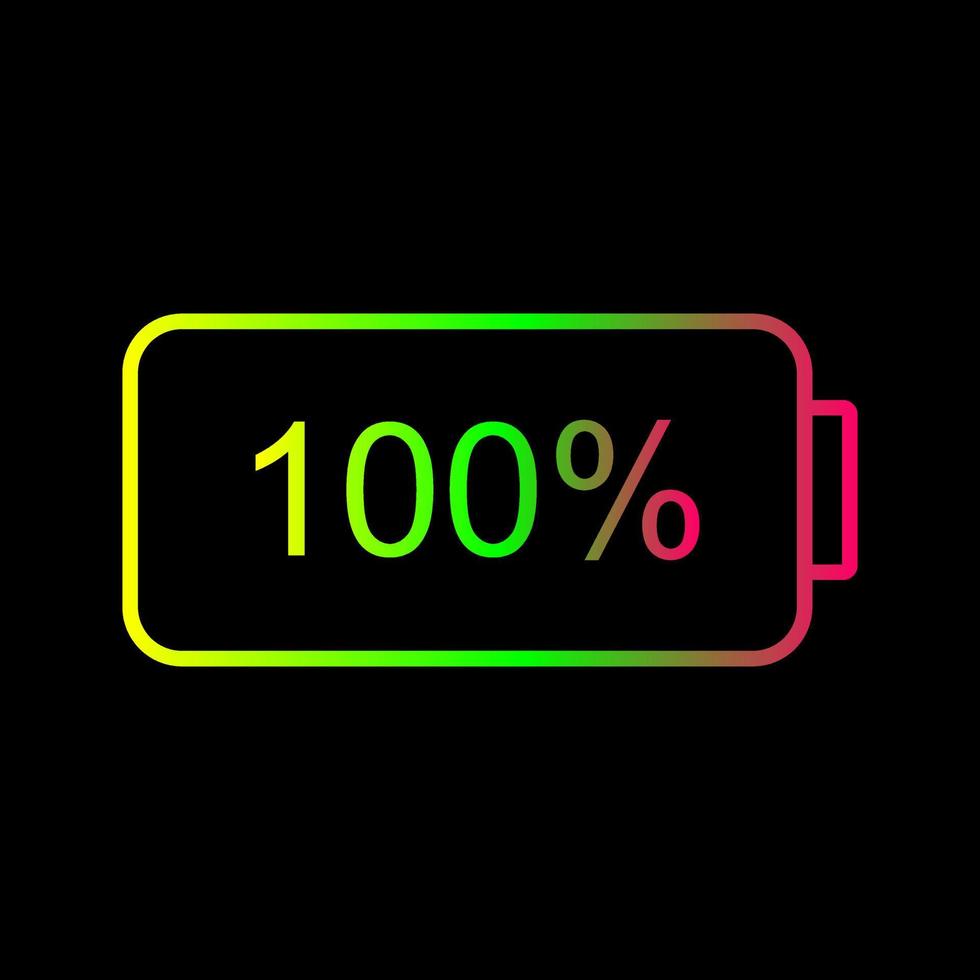 Unique Full Battery Vector Icon