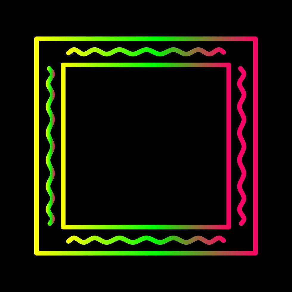 Unique Frame Vector Icon