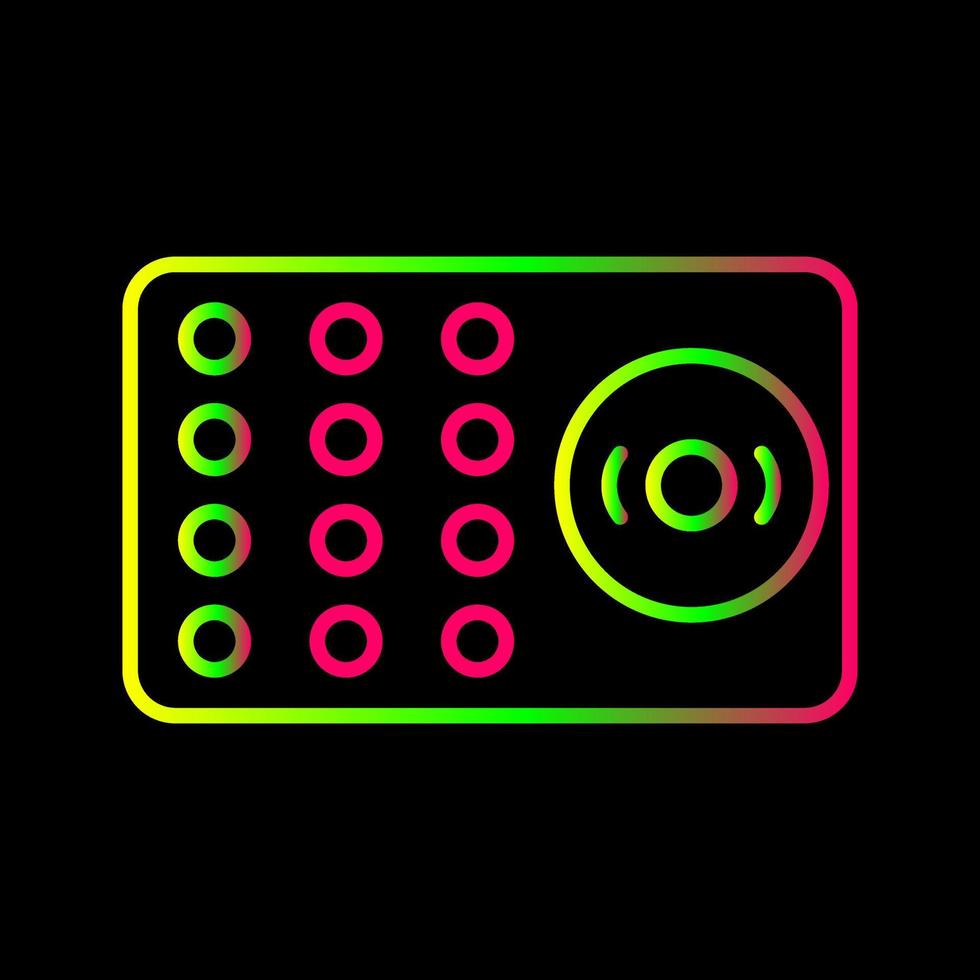 Unique Ring Alarm Vector Icon