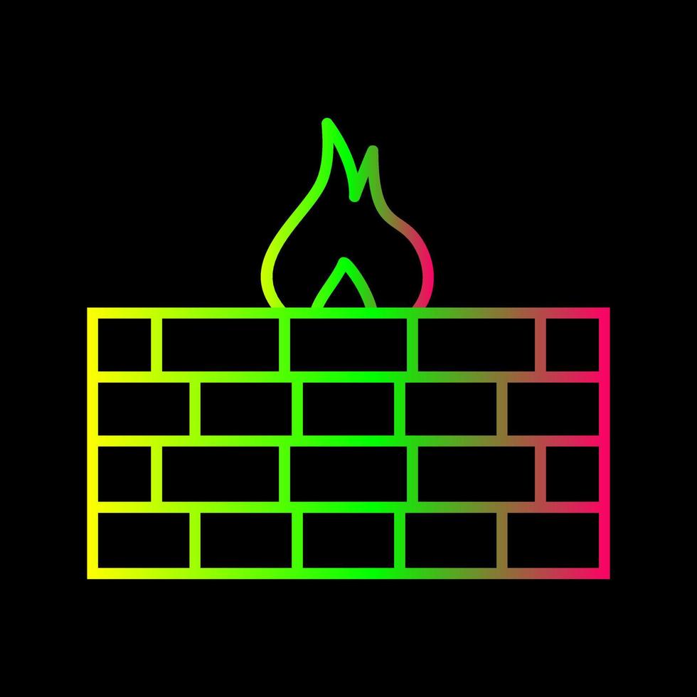 Unique Firewall Vector Icon