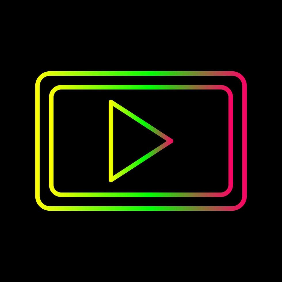 Unique Video Communication Vector Icon