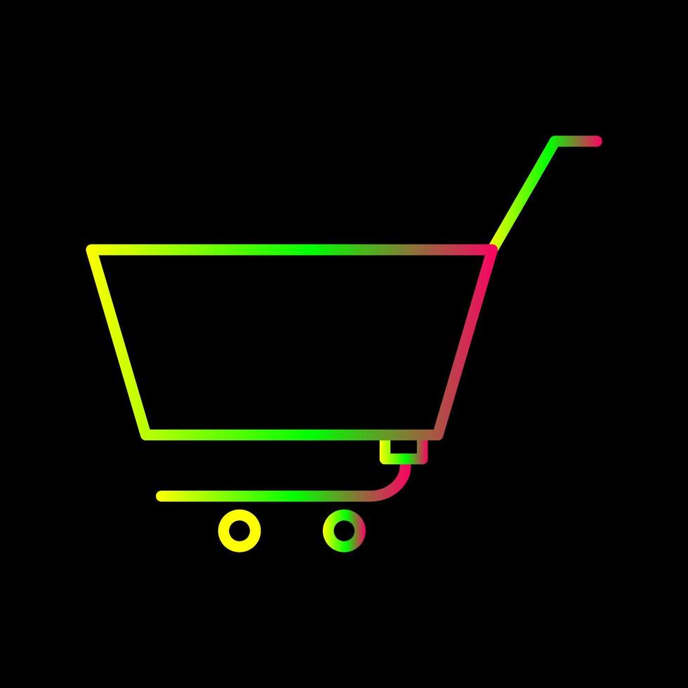 Unique Empty Cart Vector Icon