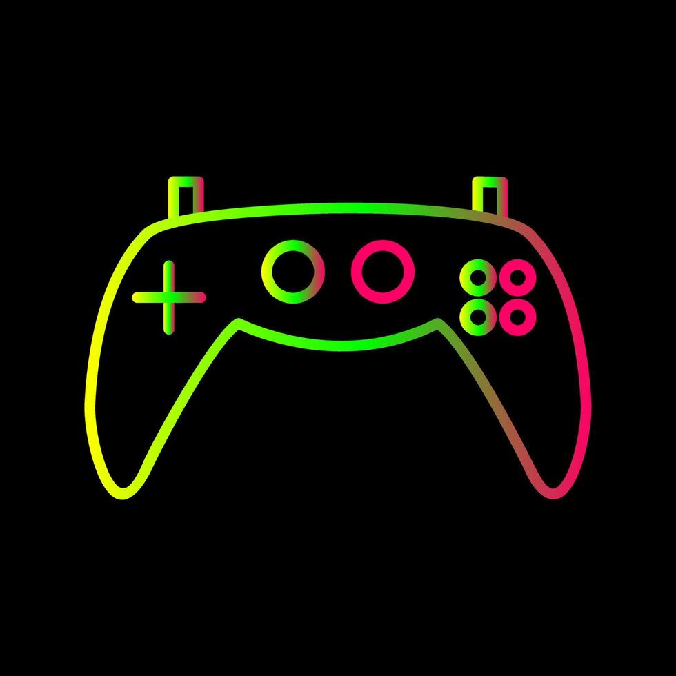 icono de vector de consola de juegos único