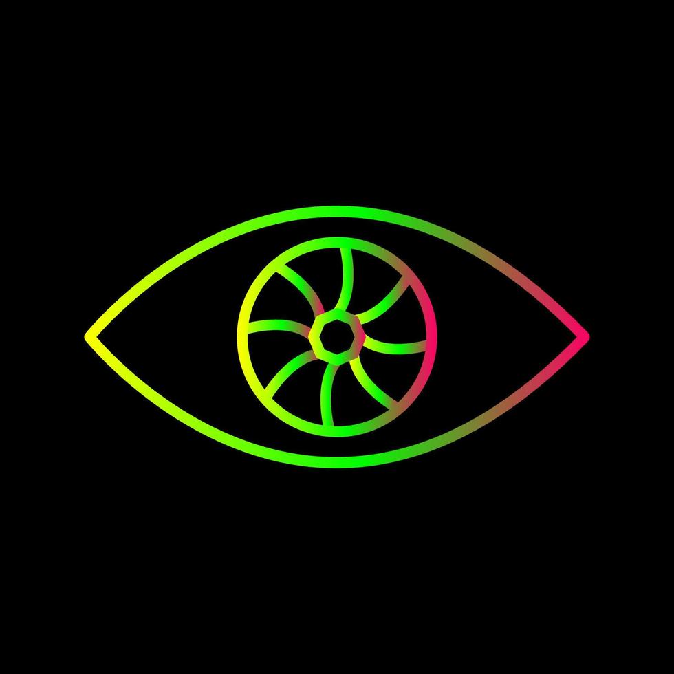 icono de vector de ojo único