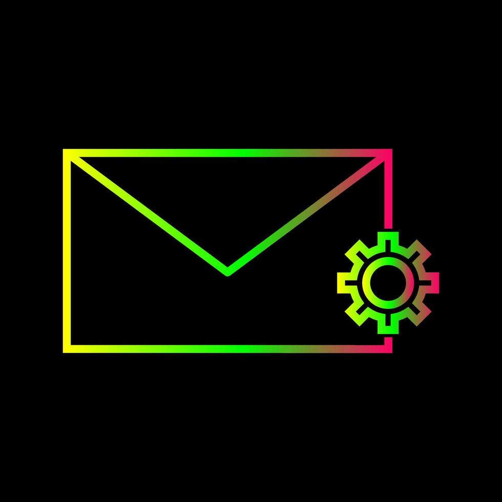 Unique Message Settings Vector Icon