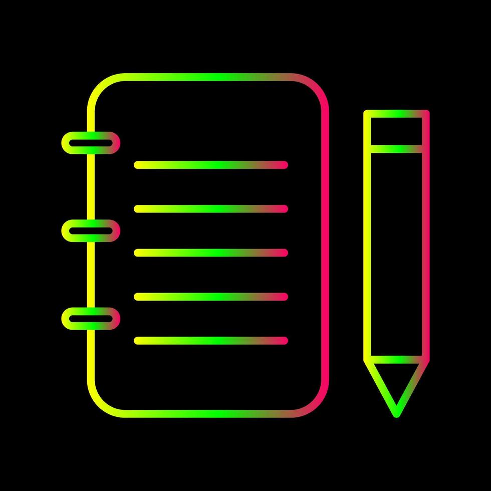 Unique Notepad Vector Icon