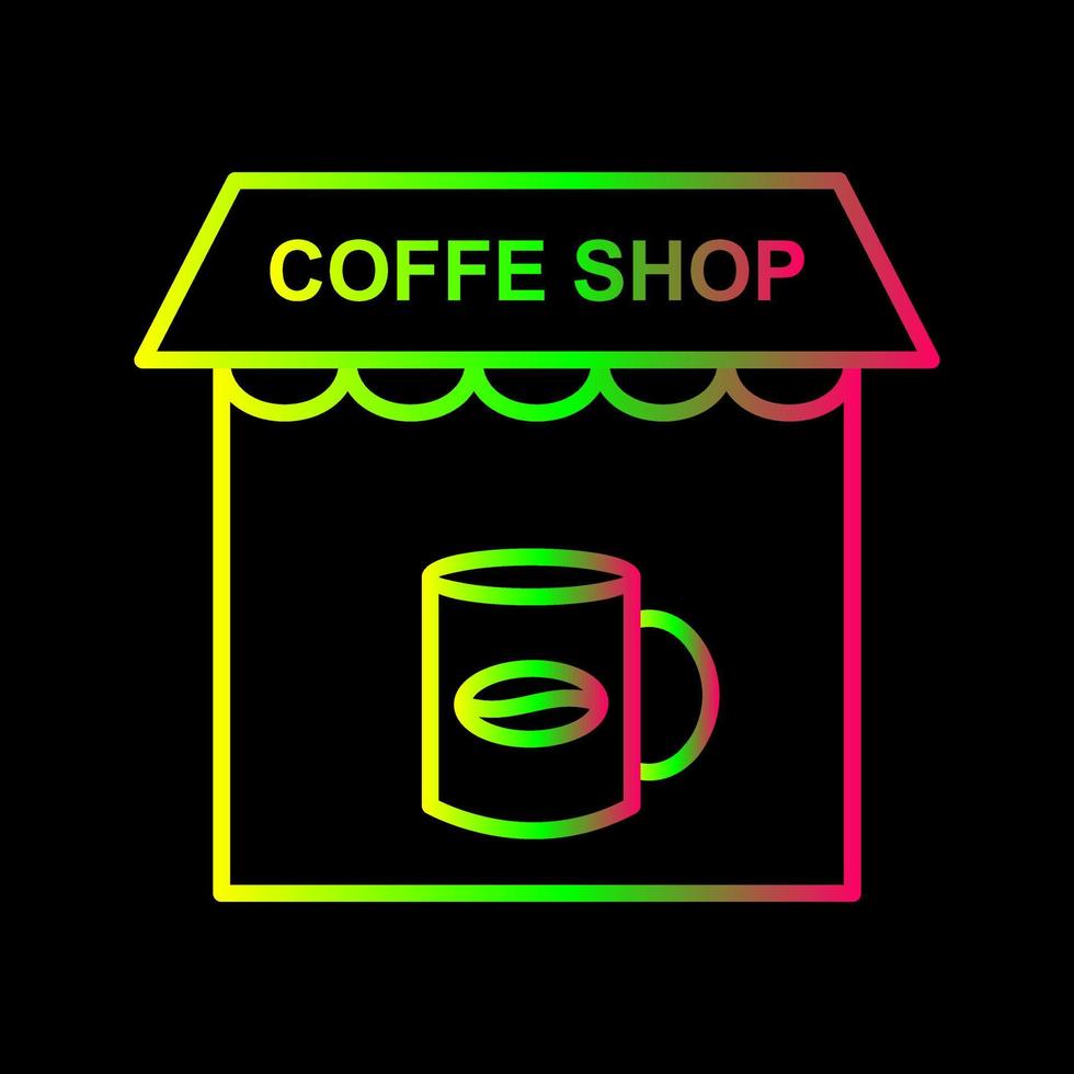 icono de vector de cafetería