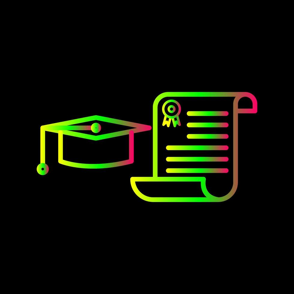 Unique Graduation Vector Icon