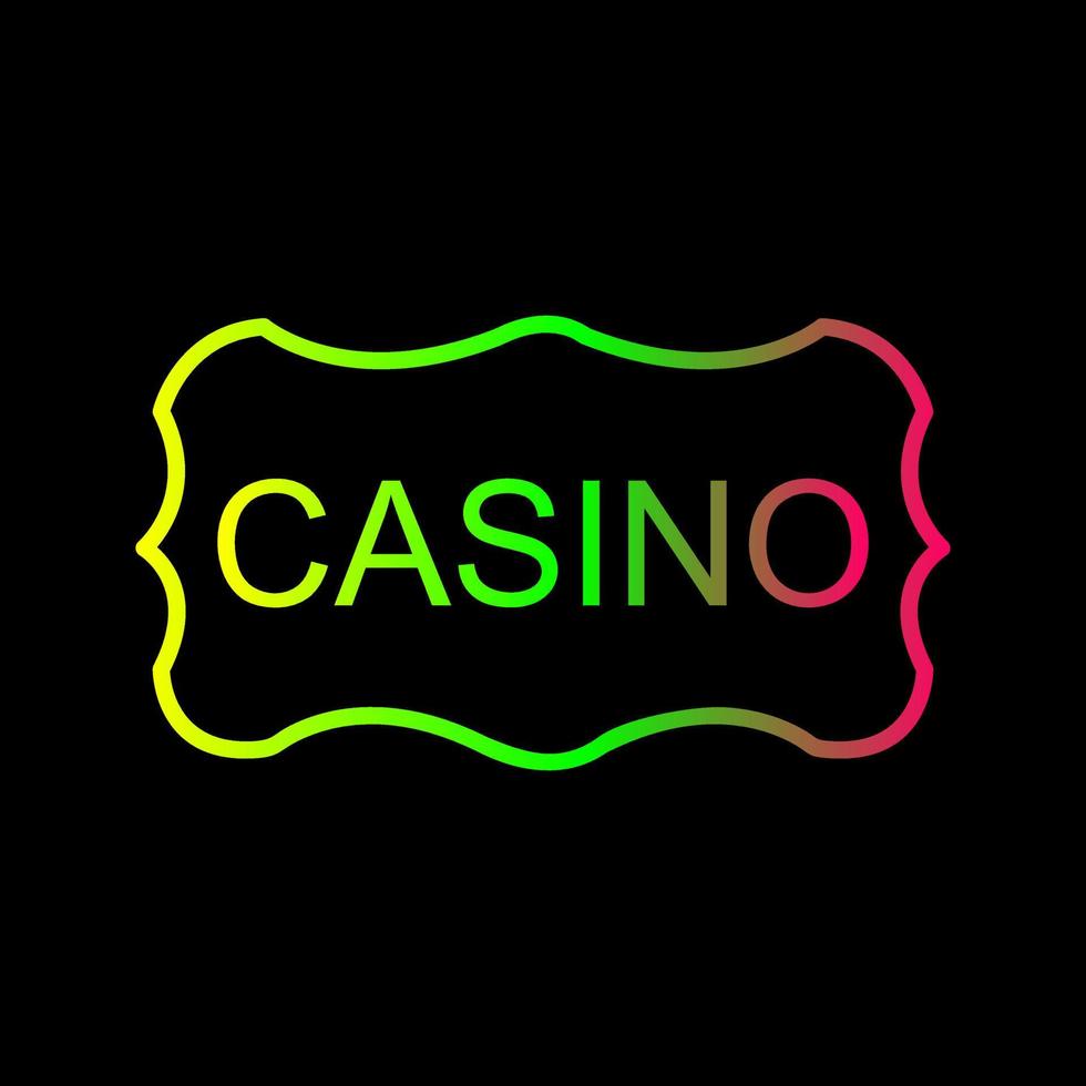 Casino Sign Vector Icon