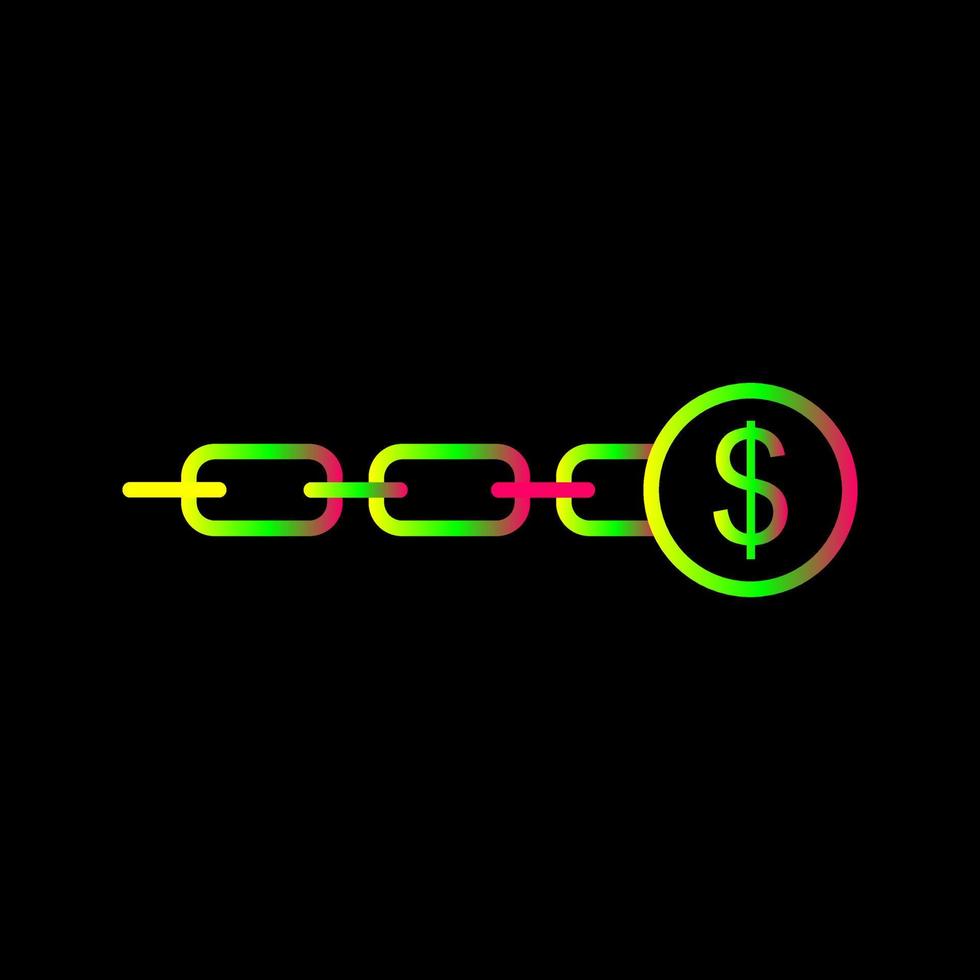 Unique Link Sales Vector Icon