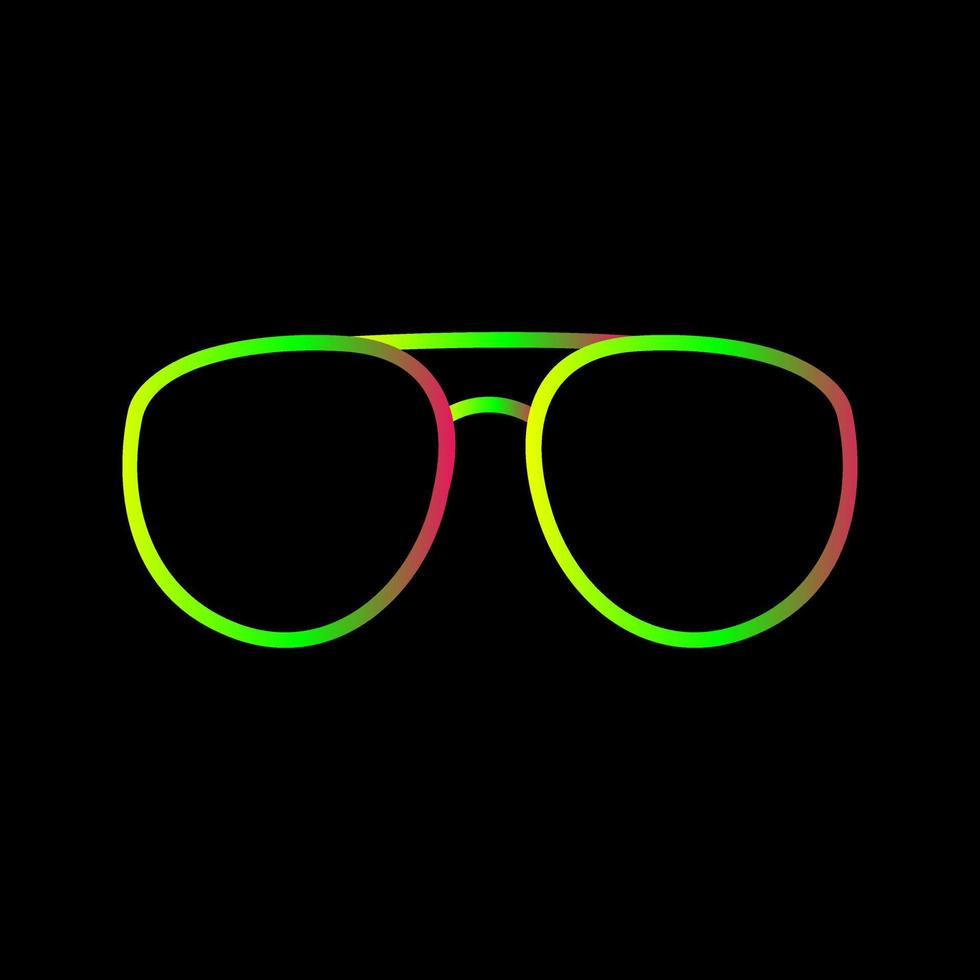 icono de vector de gafas únicas