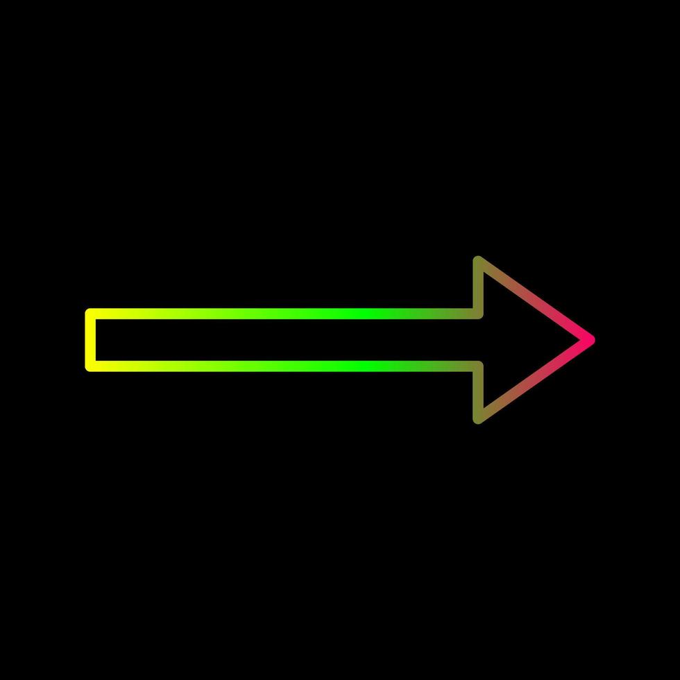 Unique Right Arrow Vector Icon