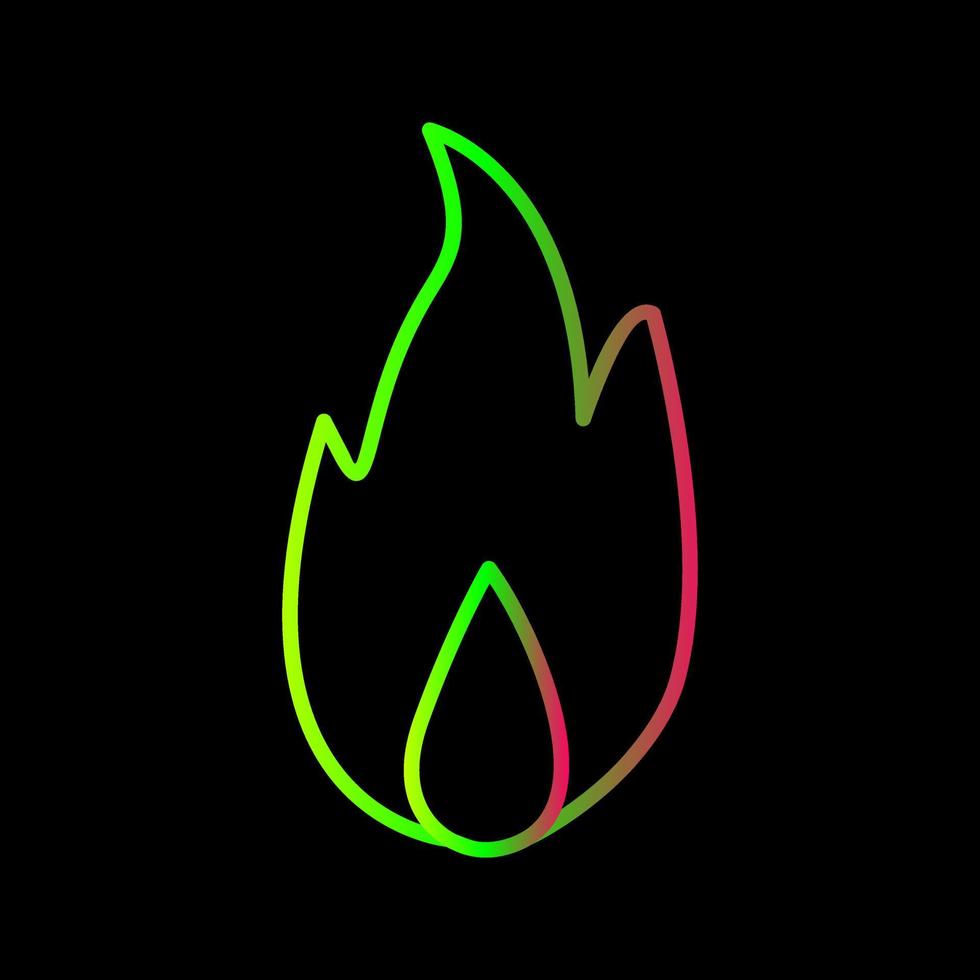 Unique Fire Vector Icon