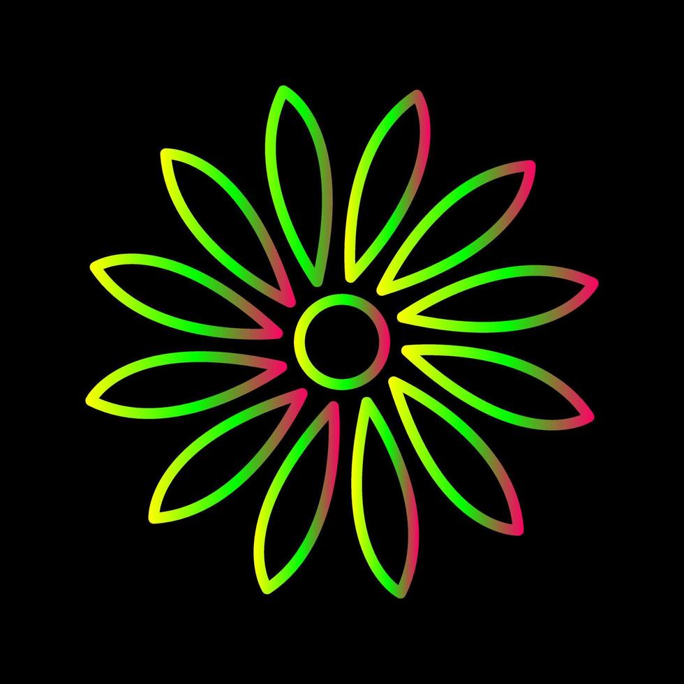 Unique Flower Vector Icon