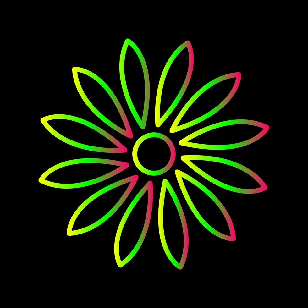 Unique Flower Vector Icon