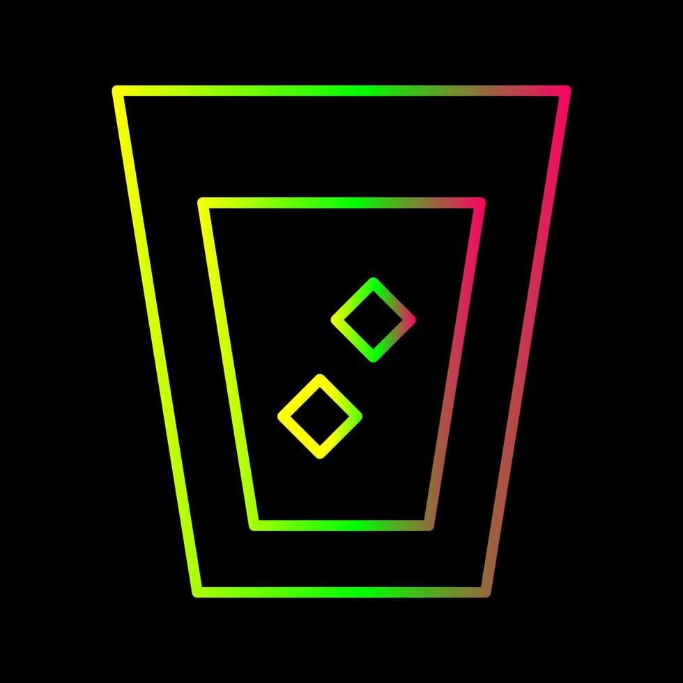 Unique White Russian Drink Vector Icon
