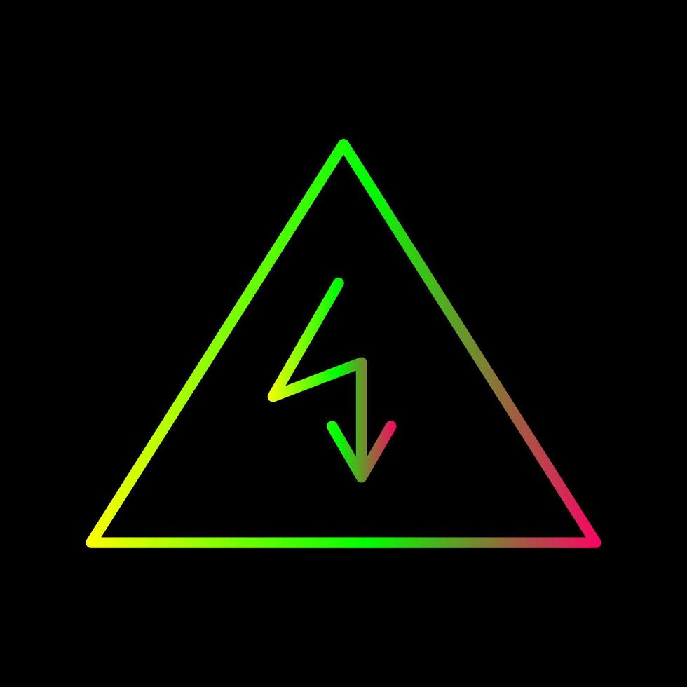 Unique Electricity Danger Vector Icon