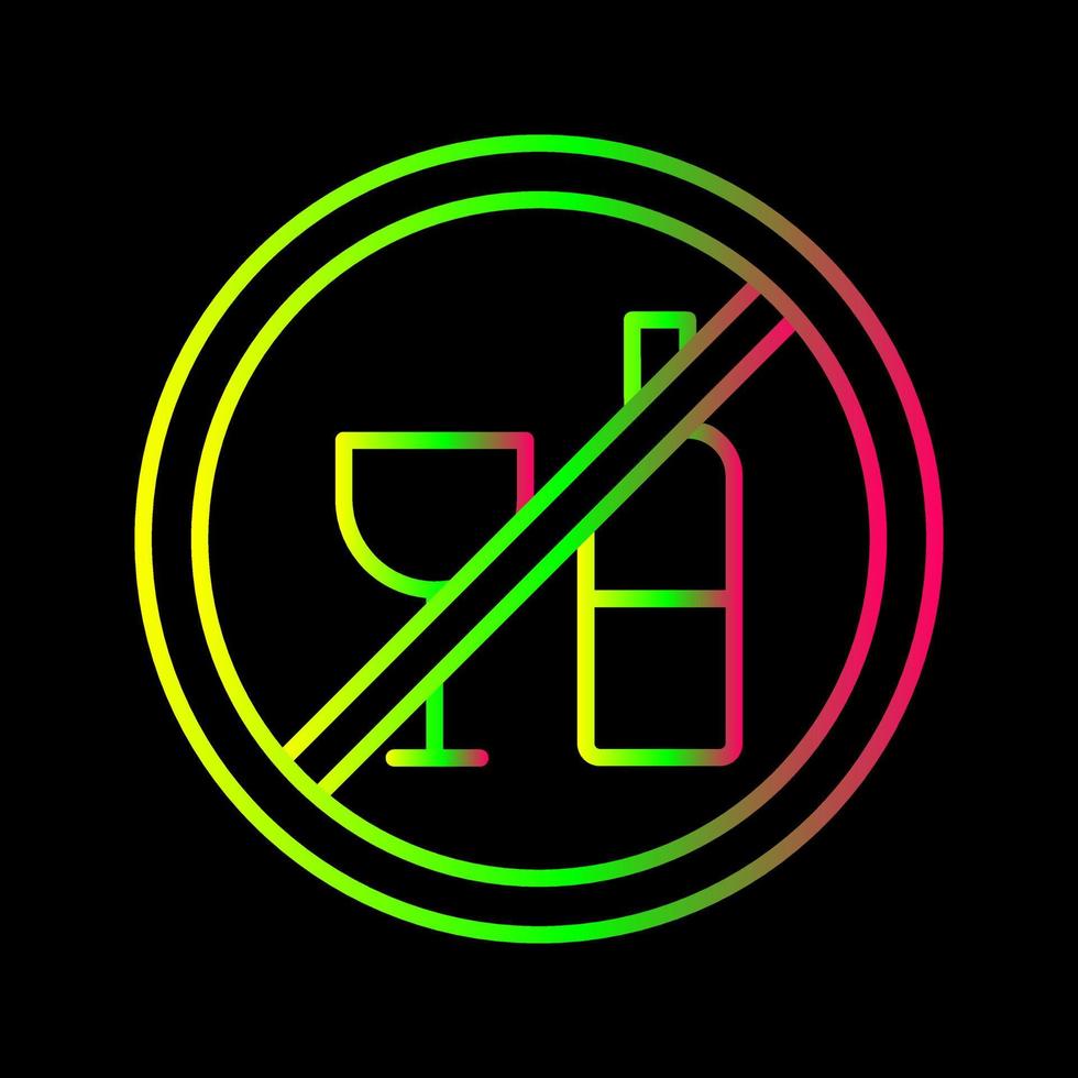 No Drinking Vector Icon