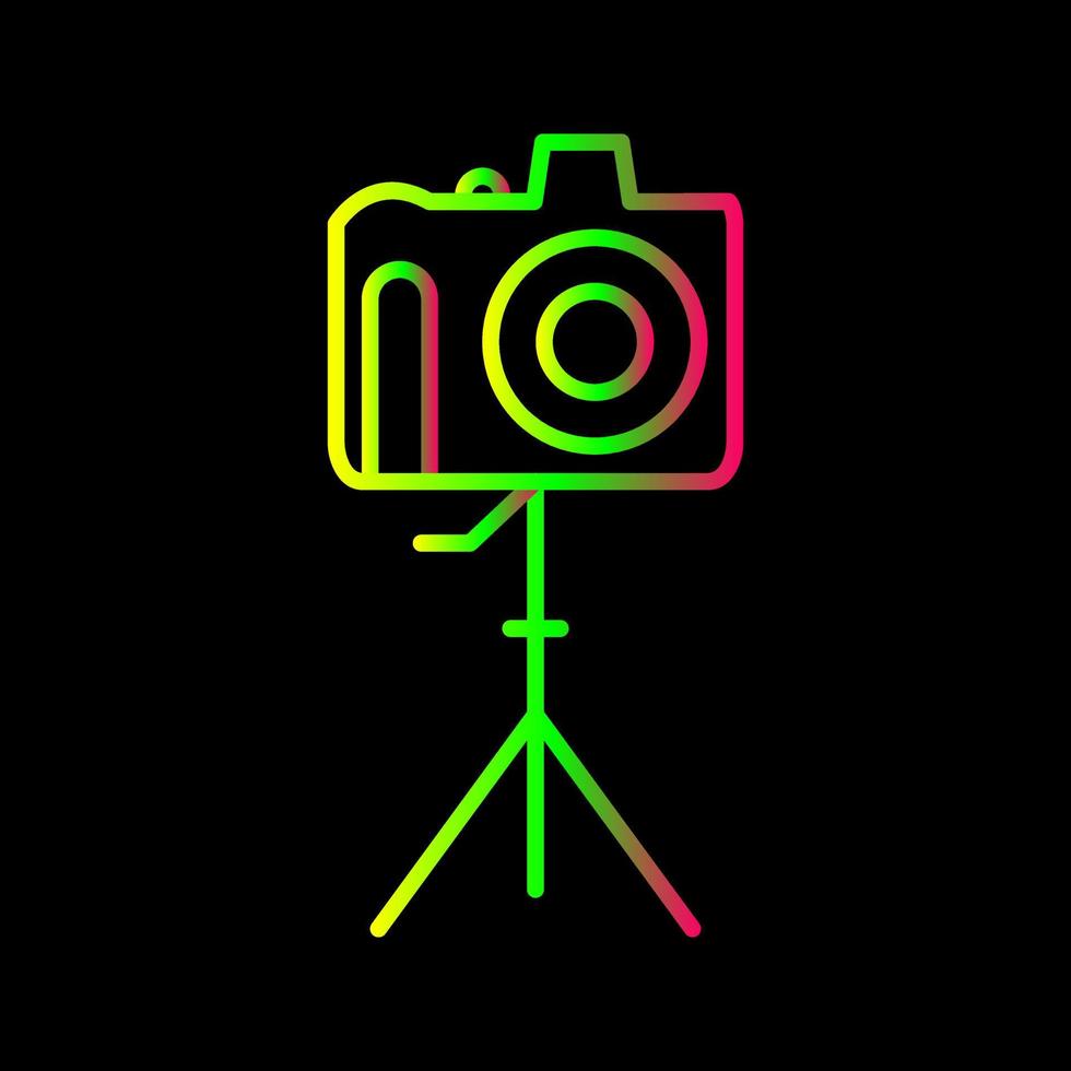 Unique Camera on Stand Vector Icon