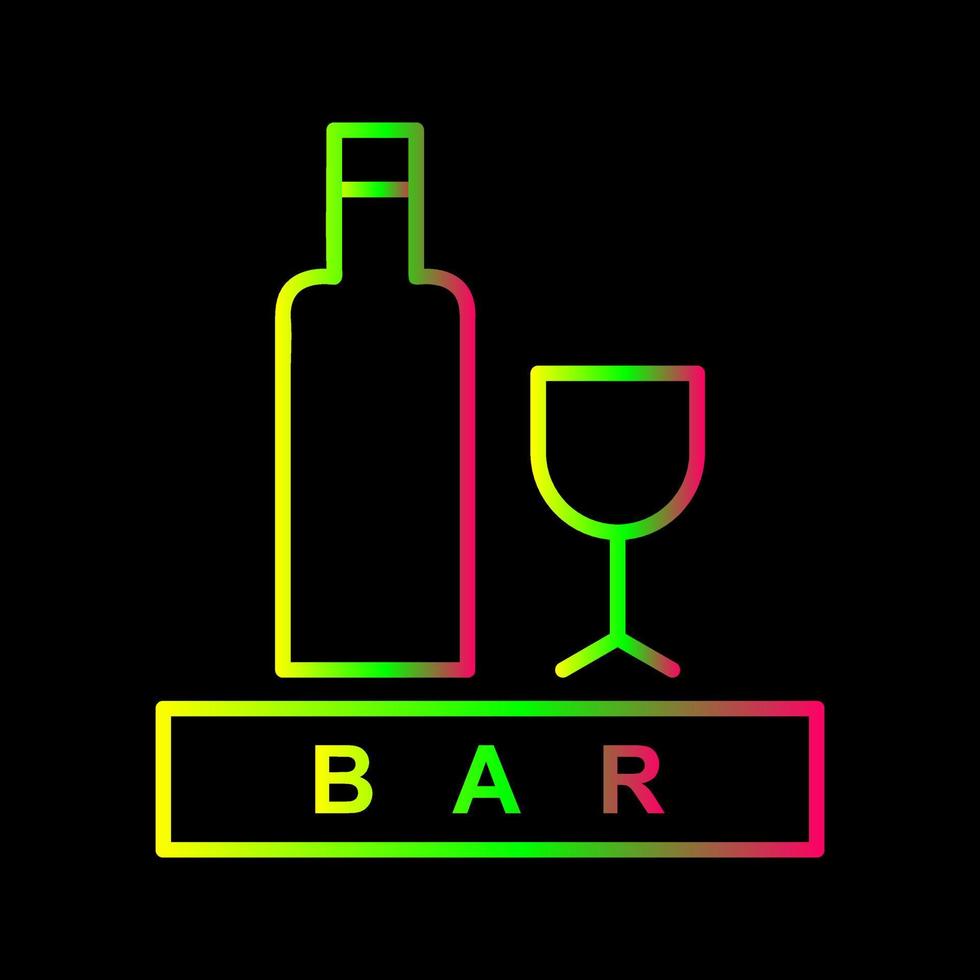 Unique Bar Sign Vector Icon