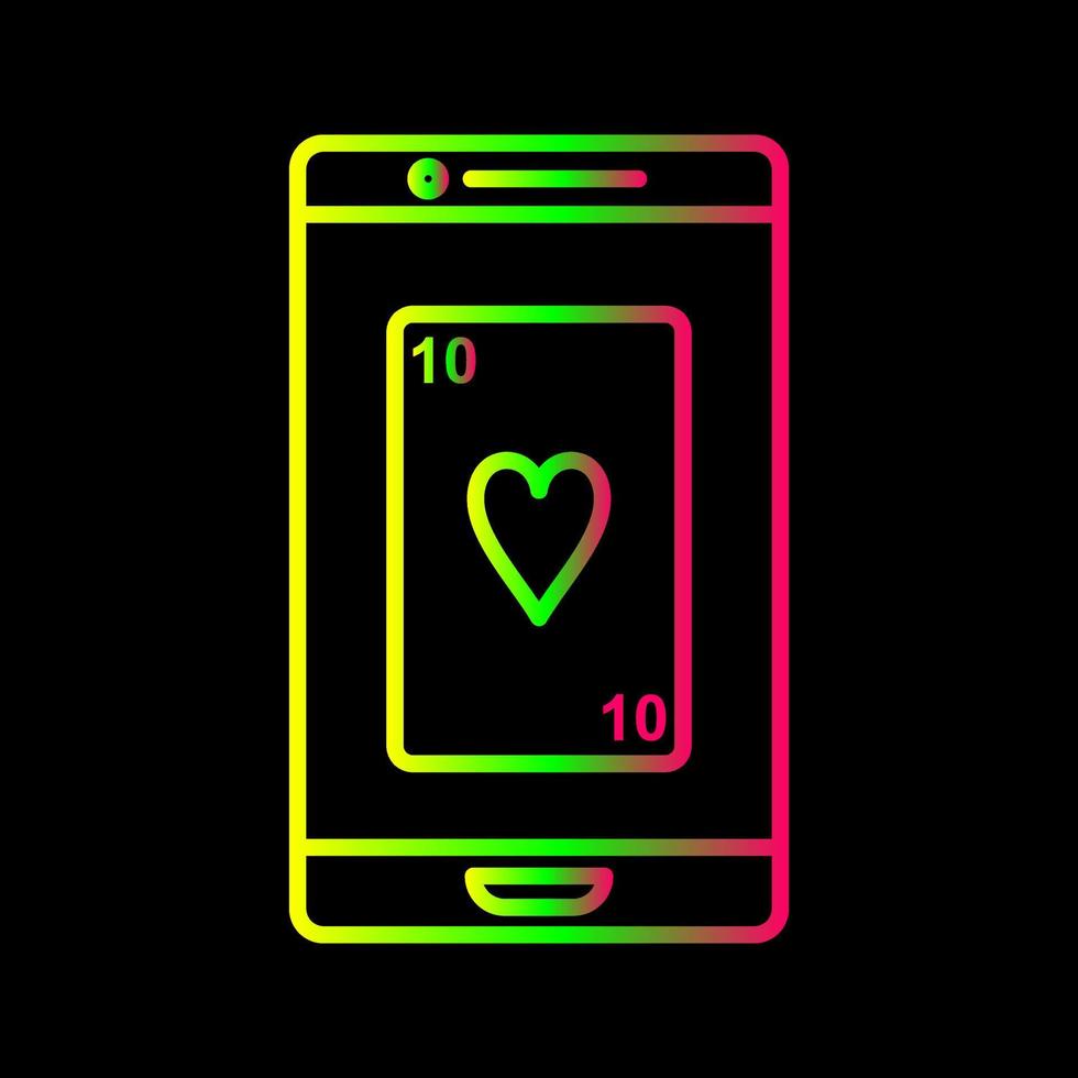 Phone Gambling Vector Icon