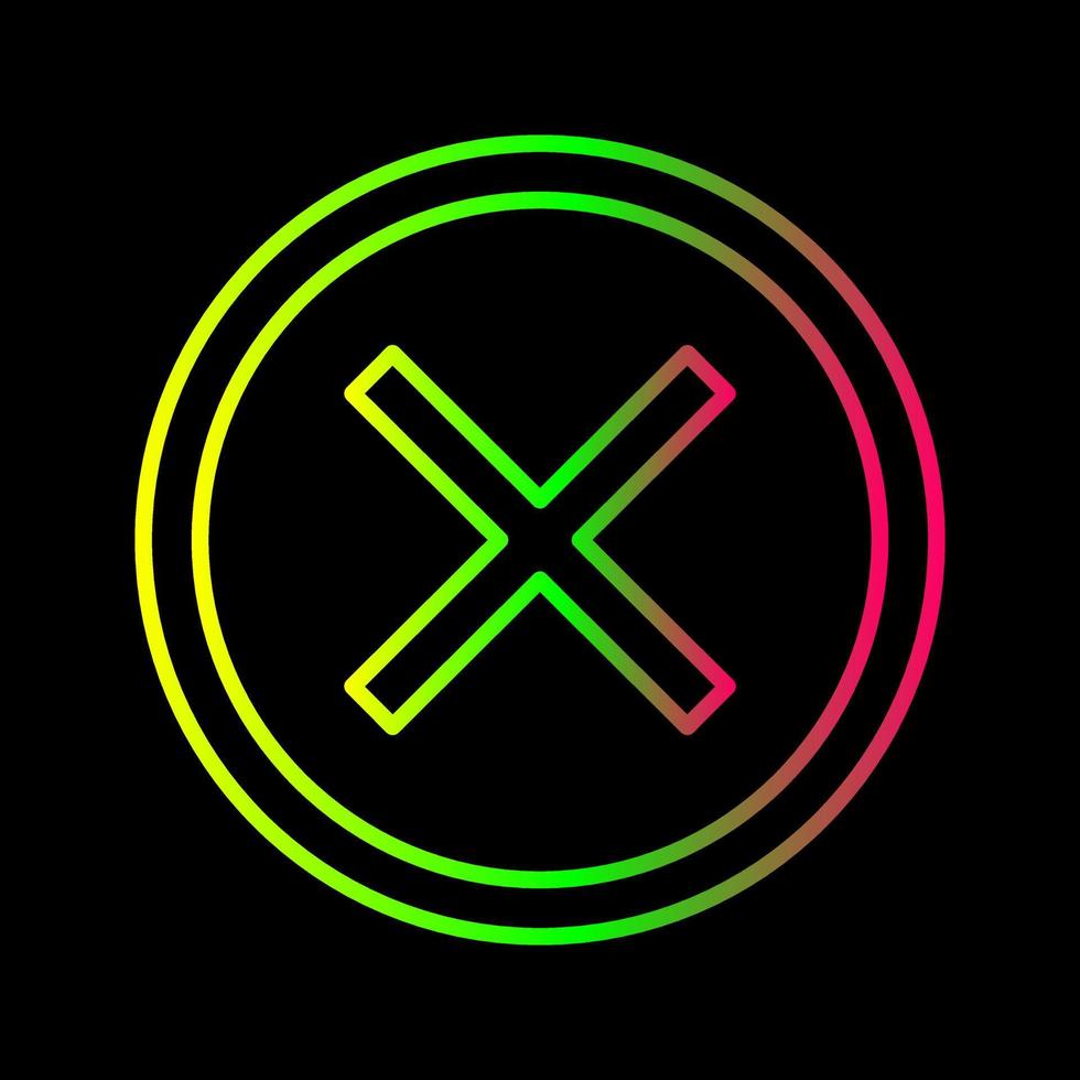 Do Not Cross Vector Icon