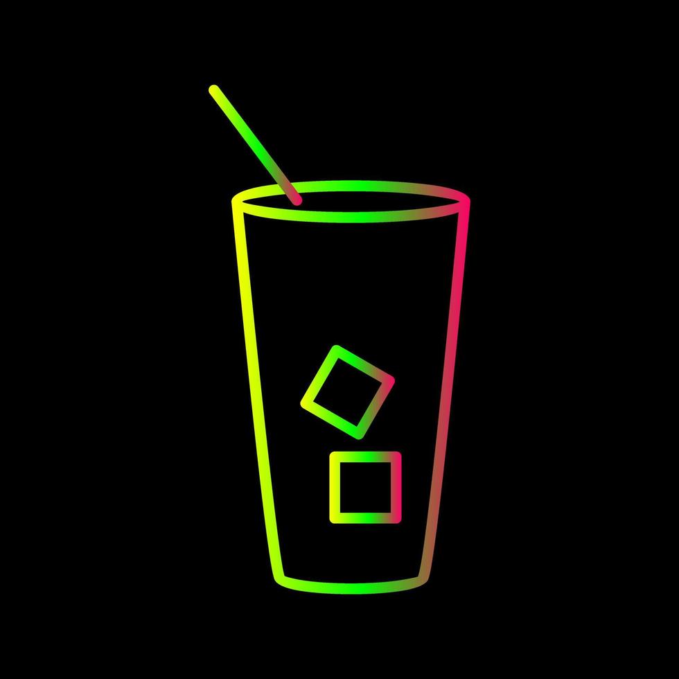 Iced Coffee Vector Icon