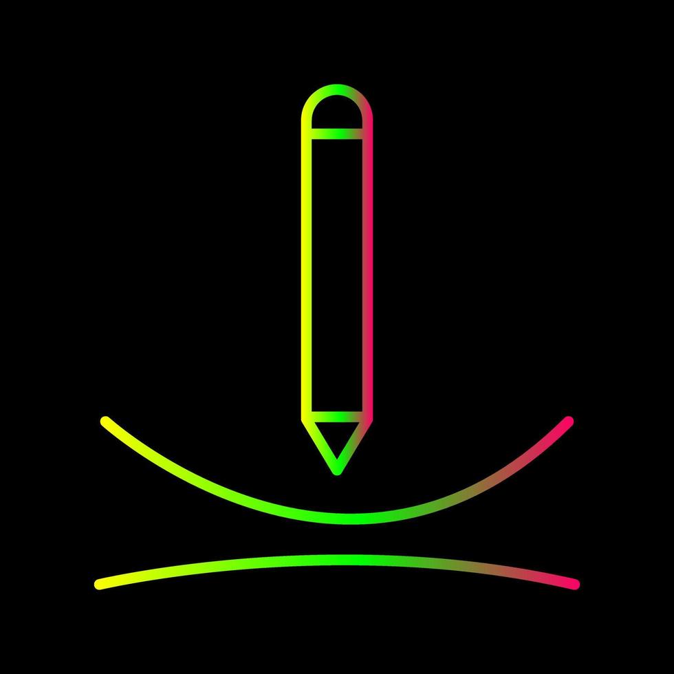 Draw Curve Vector Icon