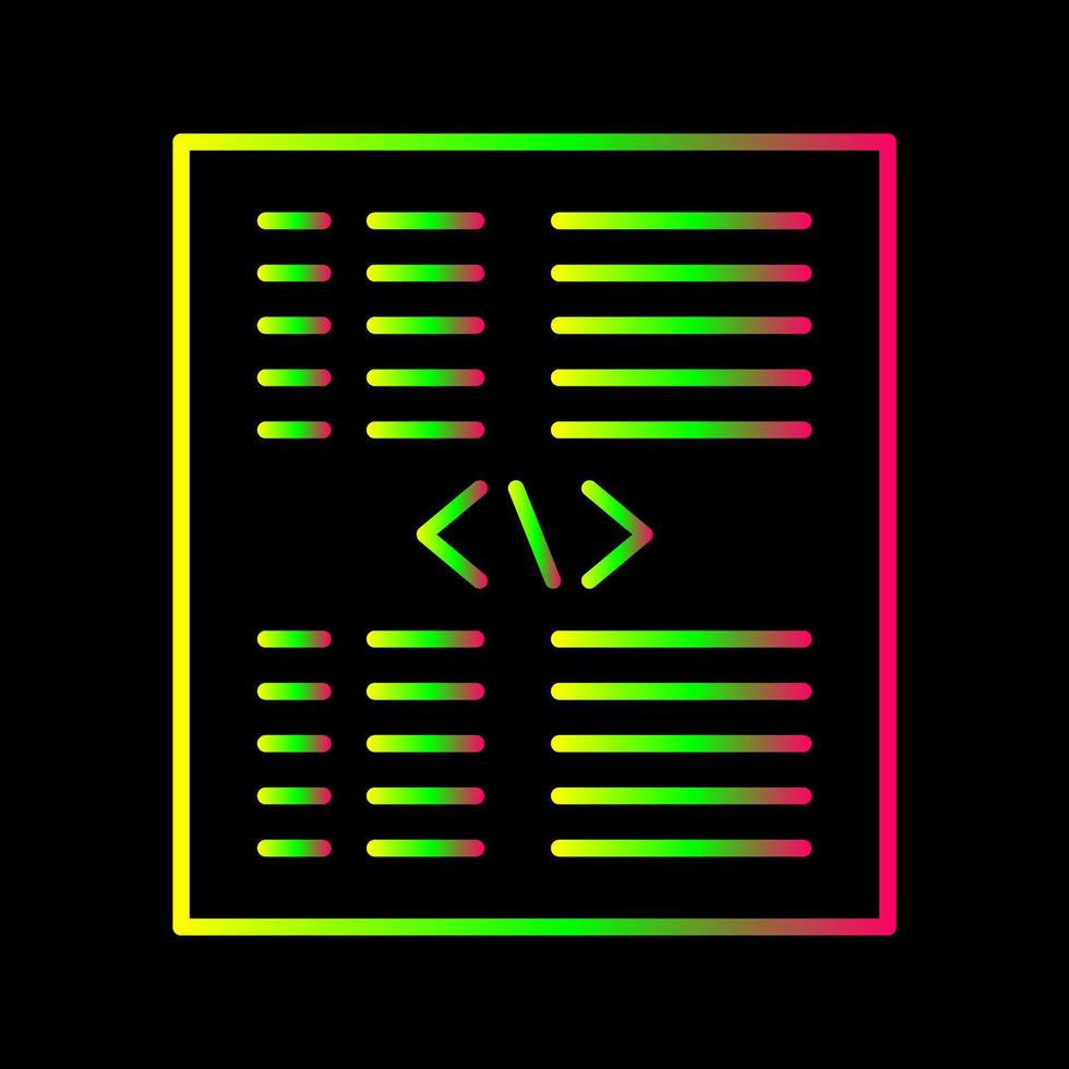 Piece of Code Vector Icon