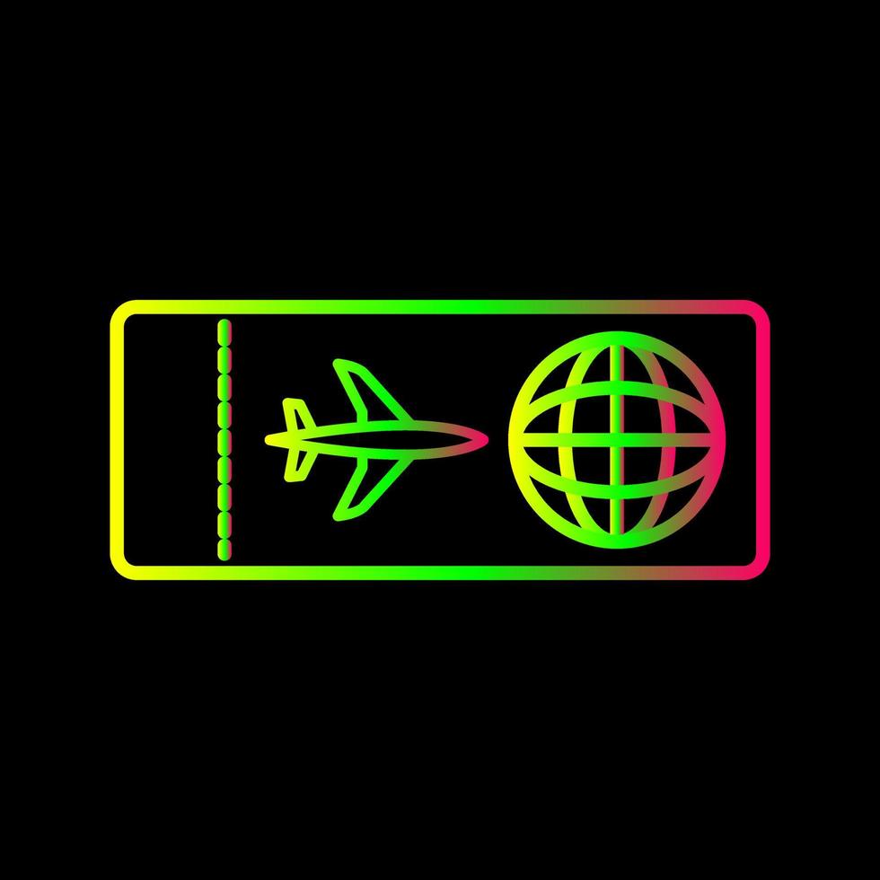 Plane Tickets Vector Icon