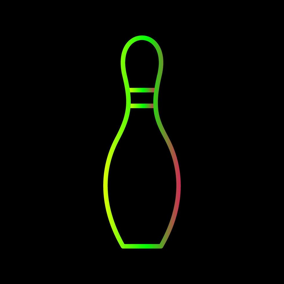 Unique Bowling Pin Vector Icon